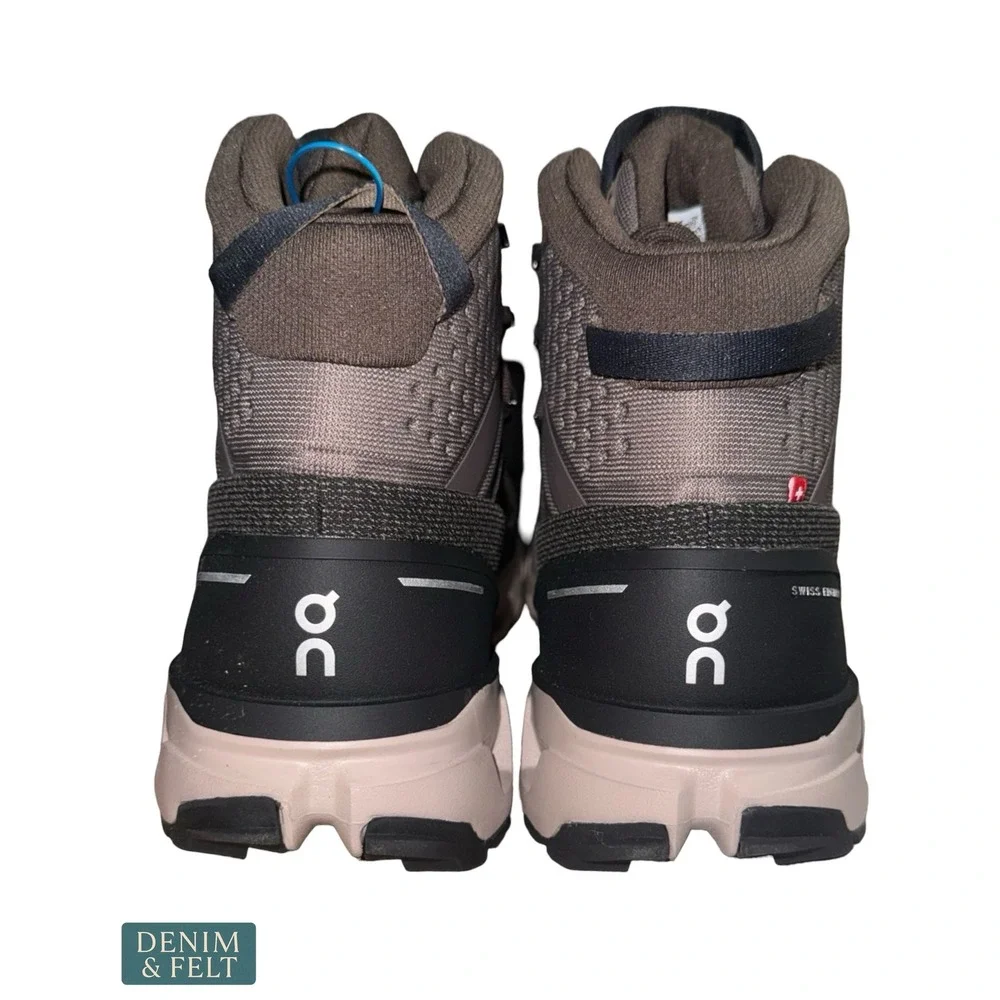 NEW On Cloudrock Trek WP Waterproof Hiking Boots Shoe Mens 12 Ash Fog